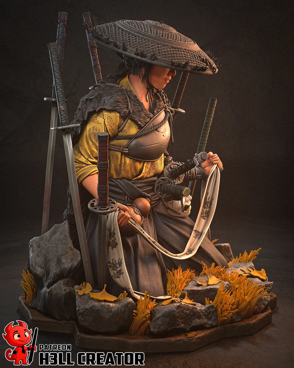 Atsu | Fan Art | 3D Printed Resin Model Garage Kit | *Un-Painted* | H3LL Creator 6