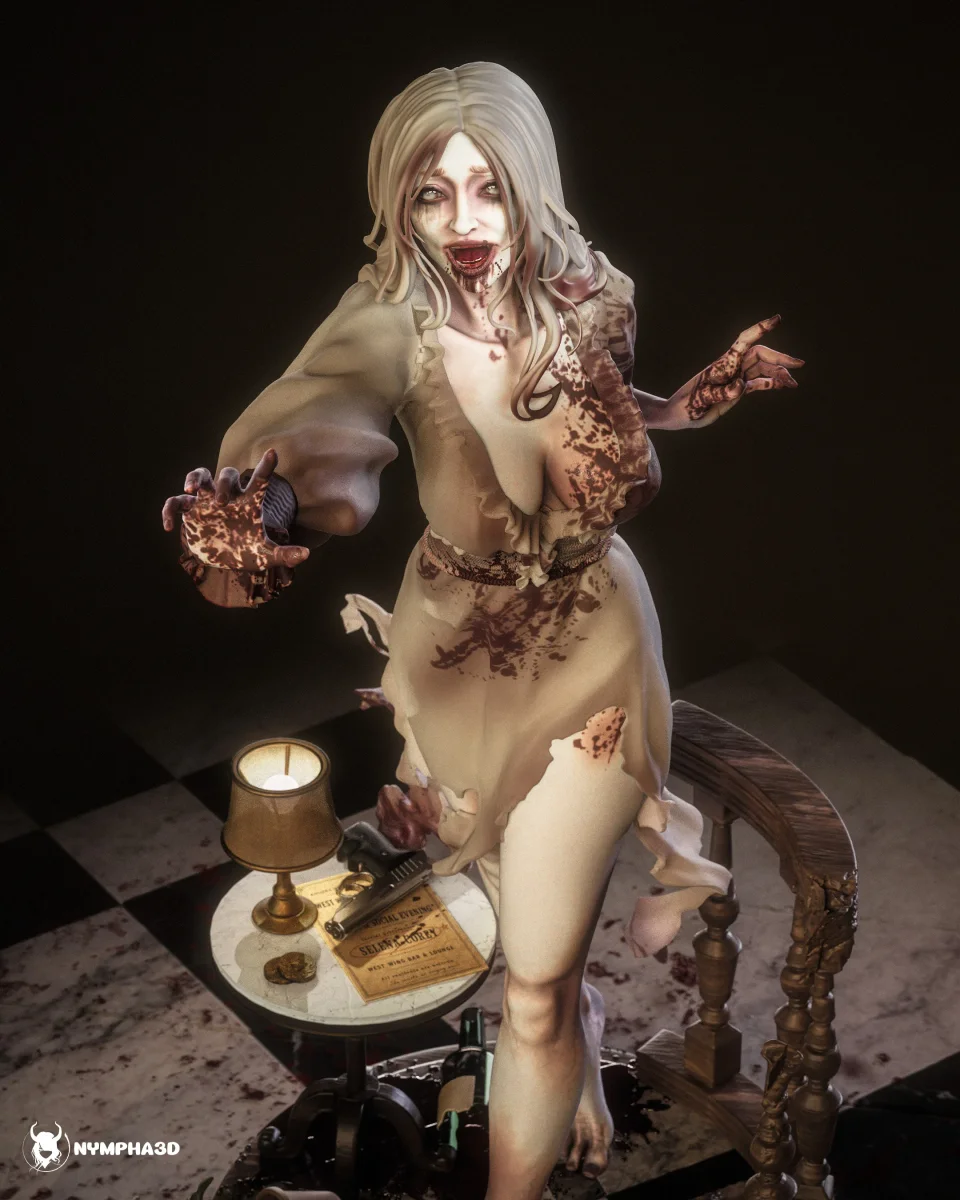 Selena Corey | Fan Art | 3D Printed Resin Model Garage Kit | *Un-Painted* | Nympha3D 3