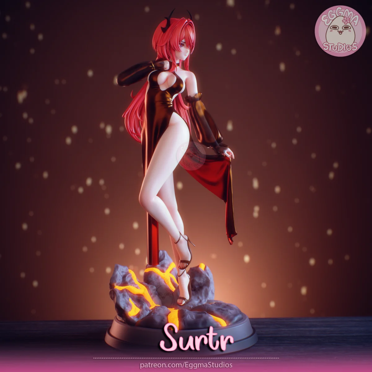 Surtr | Fan Art | 3D Printed Resin Model Garage Kit | *Un-Painted* | EggmaStudios 5