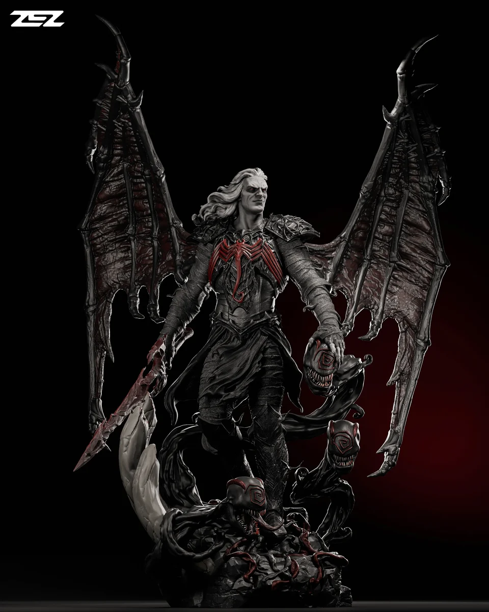Knull | Fan Art | 3D Printed Resin Model Garage Kit | *Un-Painted* | ZEZ Studio 8
