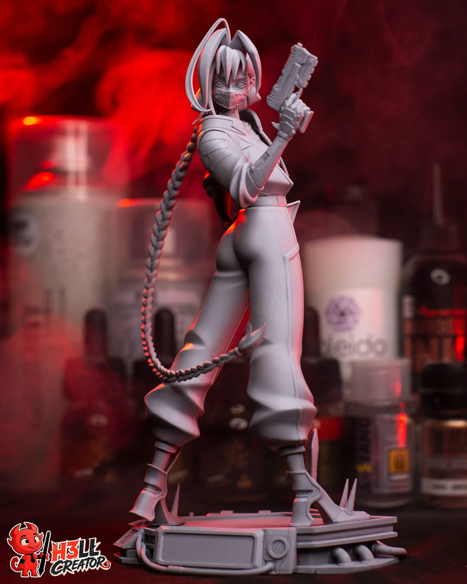 Talia Yang | Fan Art | 3D Printed Resin Model Garage Kit | *Un-Painted* | H3LL Creator 7