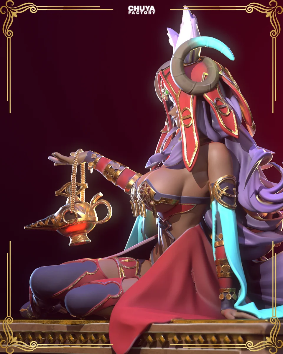 Queen of Sheba | Fan Art | 3D Printed Resin Model Garage Kit | *Un-Painted* | Chuya Factory 6