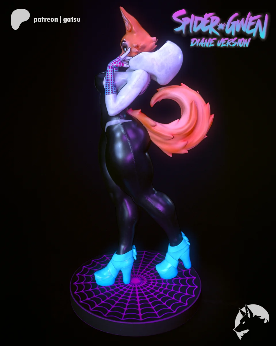 Spider Gwen (Diane) | Fan Art | 3D Printed Resin Model Garage Kit | *Un-Painted* | Gatsu Studios 3