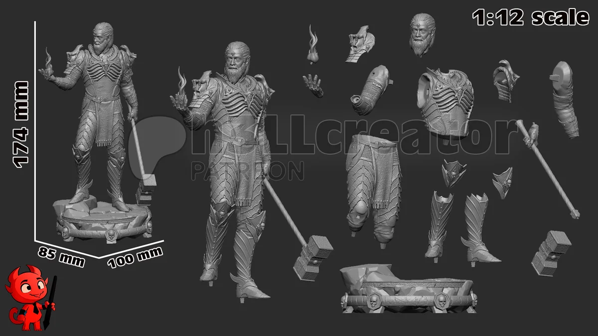 Ketheric Thorm | Fan Art | 3D Printed Resin Model Garage Kit | *Un-Painted* | H3LL Creator 16