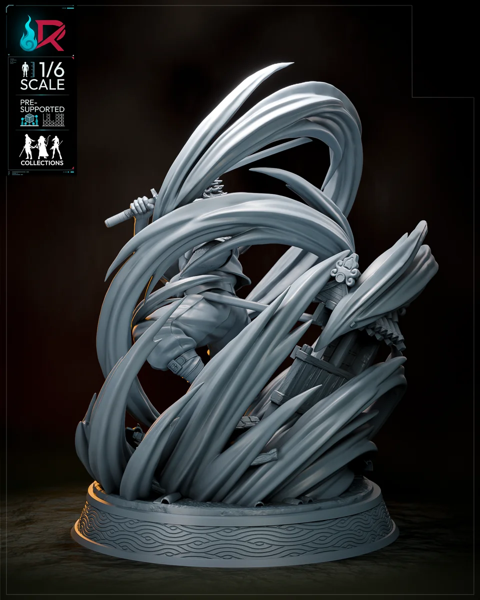 Sanemi Shinazugawa | Fan Art | 3D Printed Resin Model Garage Kit | *Un-Painted* | Rechtag 14