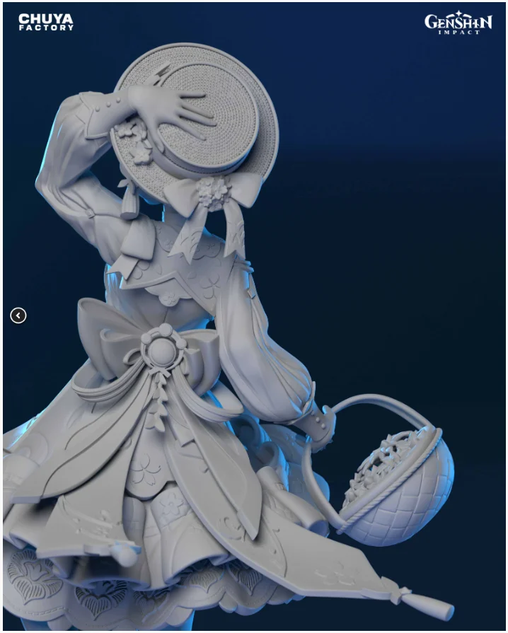 Kamisato Ayaka | Fan Art | 3D Printed Resin Model Garage Kit | *Un-Painted* | Chuya Factory 12