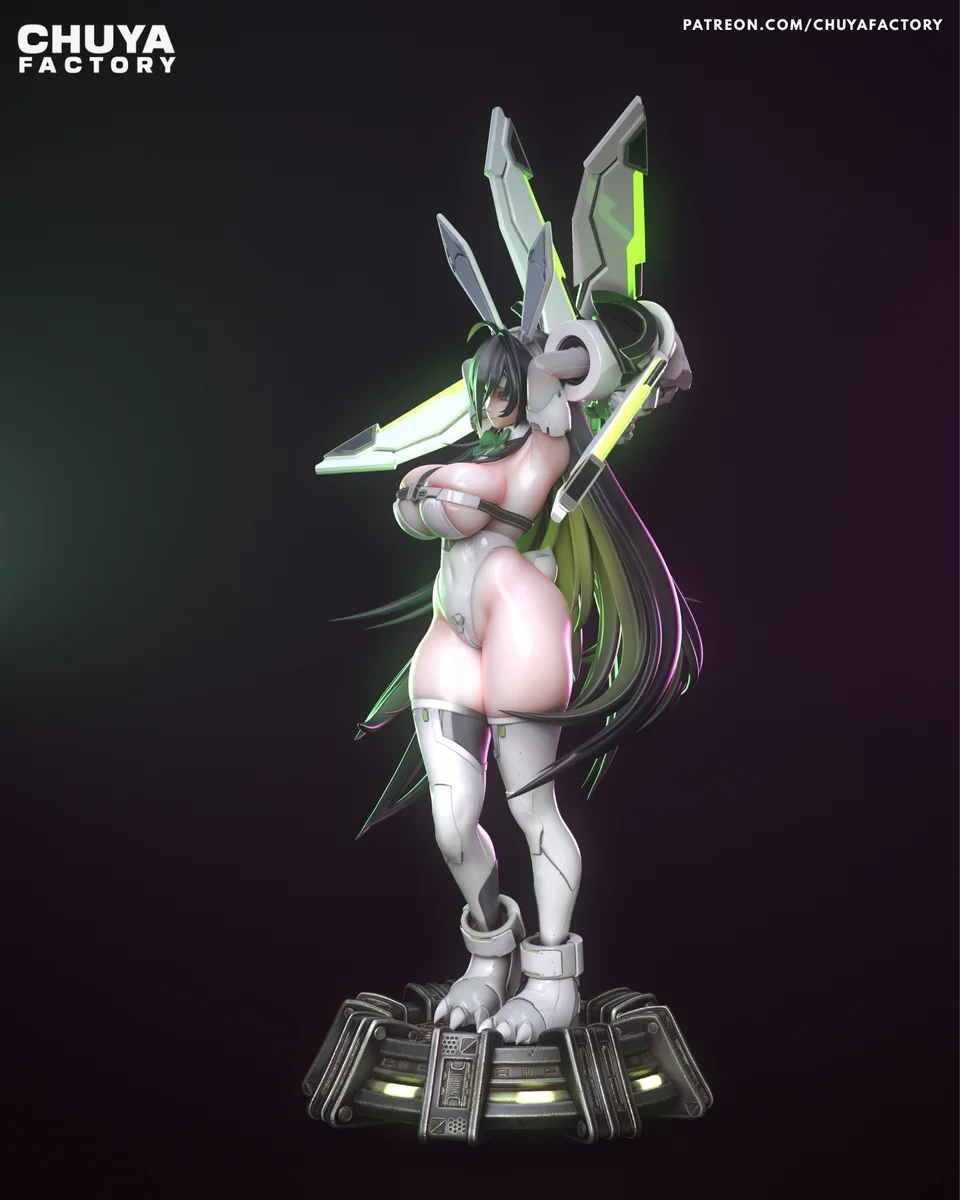 Mighty Bunny | Fan Art | 3D Printed Resin Model Garage Kit | *Un-Painted* | Chuya Factory 4
