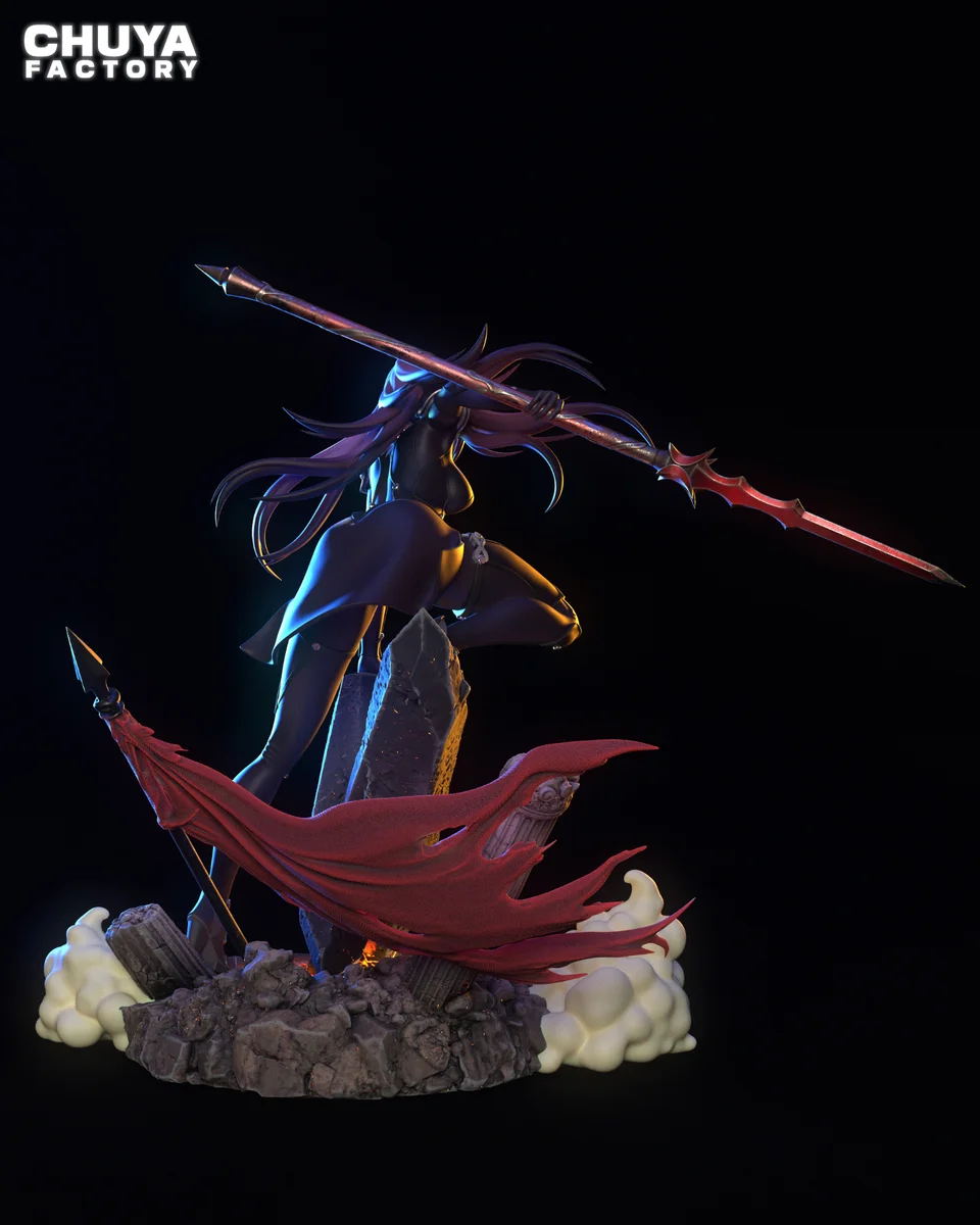 Scathach | Fan Art | 3D Printed Resin Model Garage Kit | *Un-Painted* | Chuya Factory 9