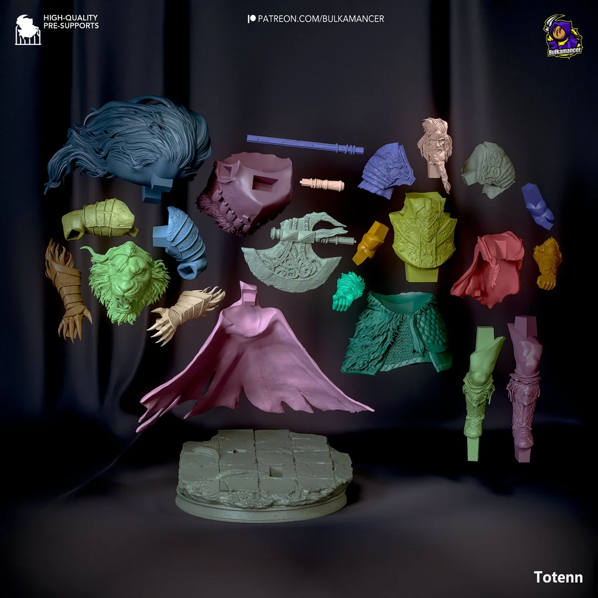 Godfrey | Fan Art | 3D Printed Resin Model Garage Kit | *Un-Painted* | Bulkamancer 7