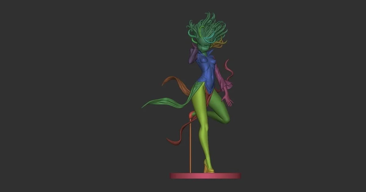 Tatsumaki | Fan Art | 3D Printed Resin Model Garage Kit | *Un-Painted* | Sin3Dstudio 6