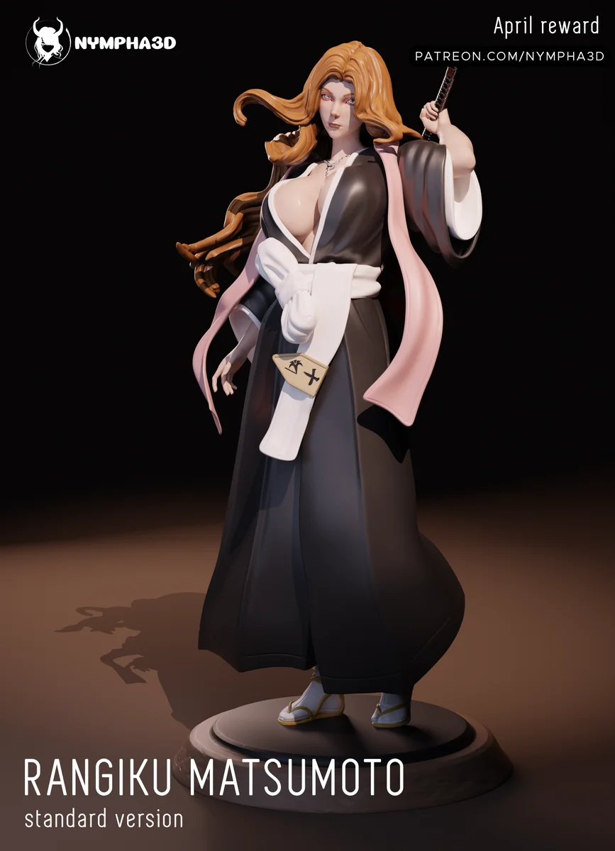 Rangiku Matsumoto | Fan Art | 3D Printed Resin Model Garage Kit | *Un-Painted* | Nympha3D 3