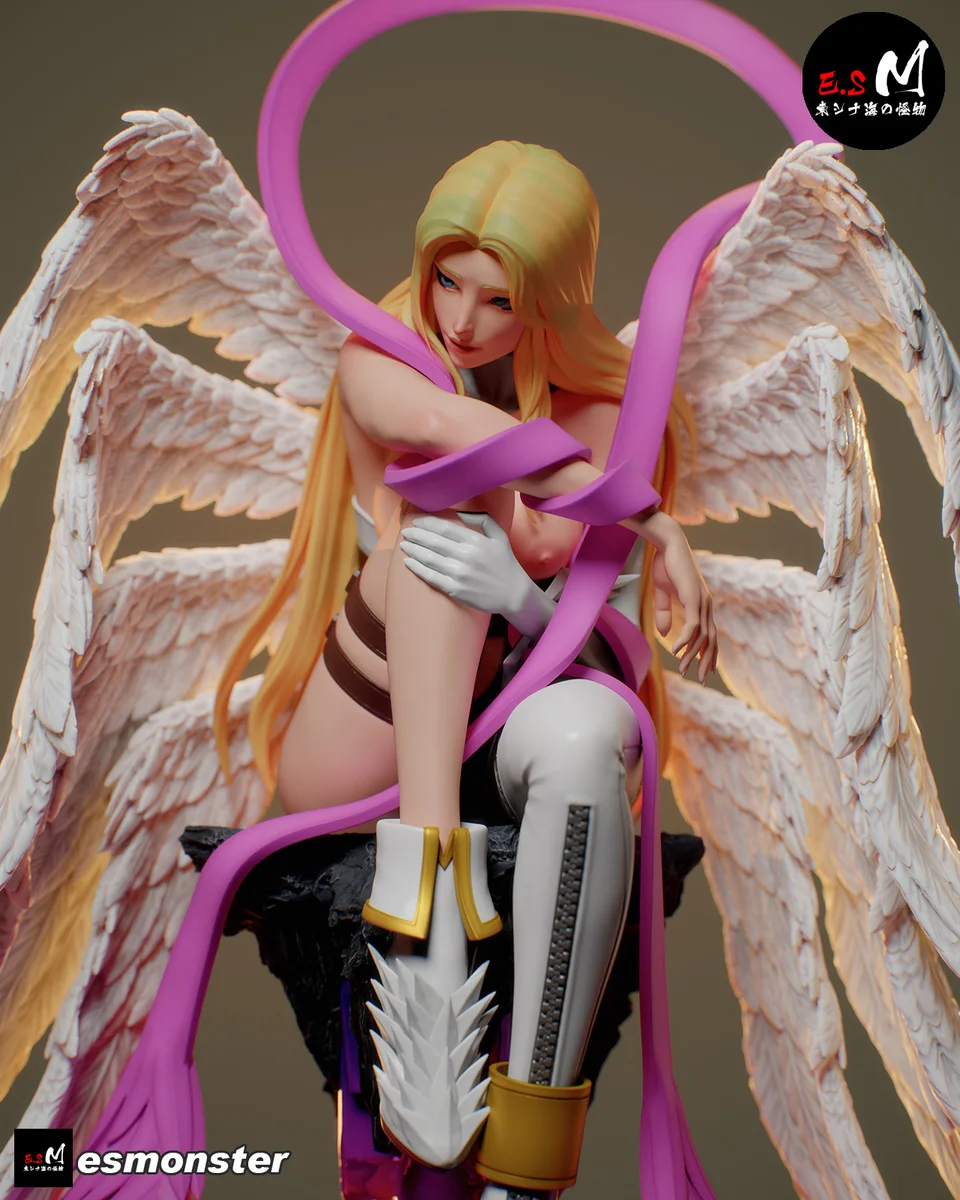 Angewomon | Fan Art | 3D Printed Resin Model Garage Kit | *Un-Painted* | ES Monster 3