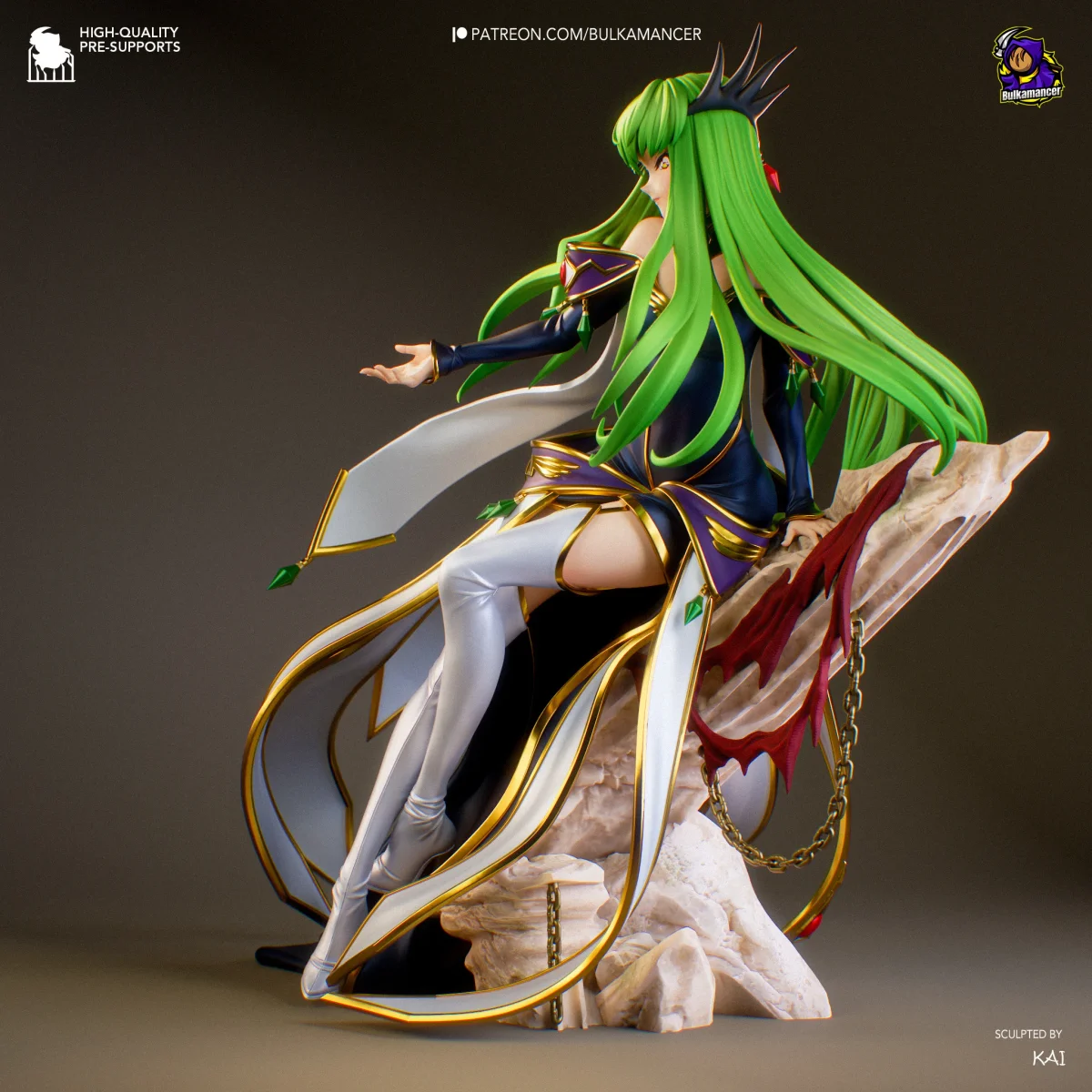 Empress C.C. | Fan Art | 3D Printed Resin Model Garage Kit | *Un-Painted* | Bulkamancer 4