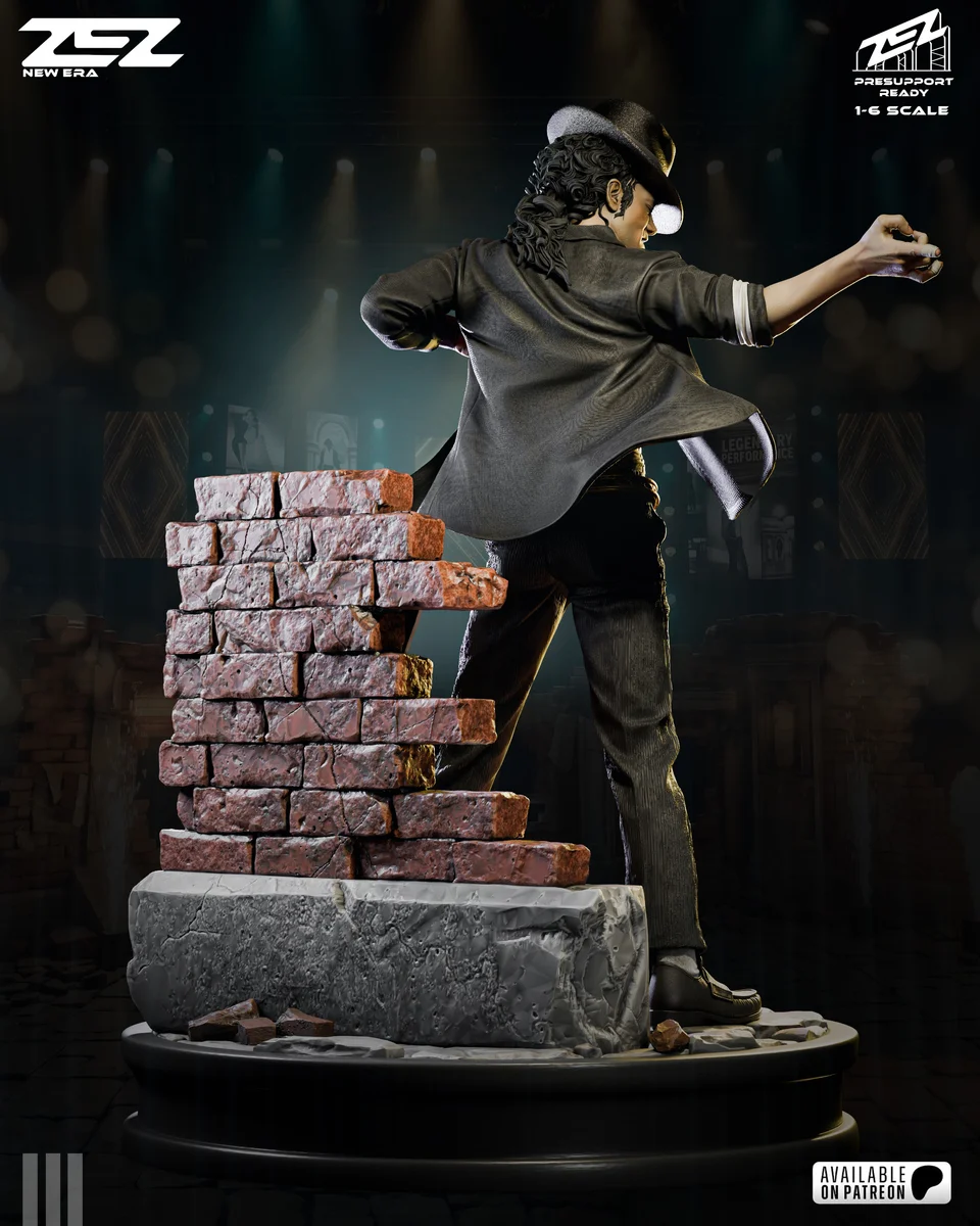 Michael Jackson | Fan Art | 3D Printed Resin Model Garage Kit | *Un-Painted* | ZEZ Studio 4