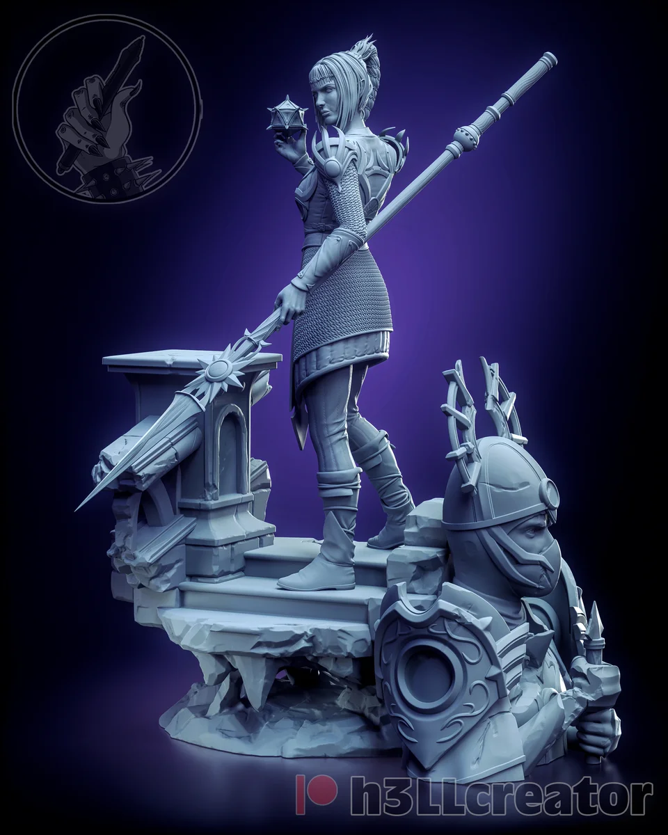 Shadowheart | Fan Art | 3D Printed Resin Model Garage Kit | *Un-Painted* | H3LL Creator 3