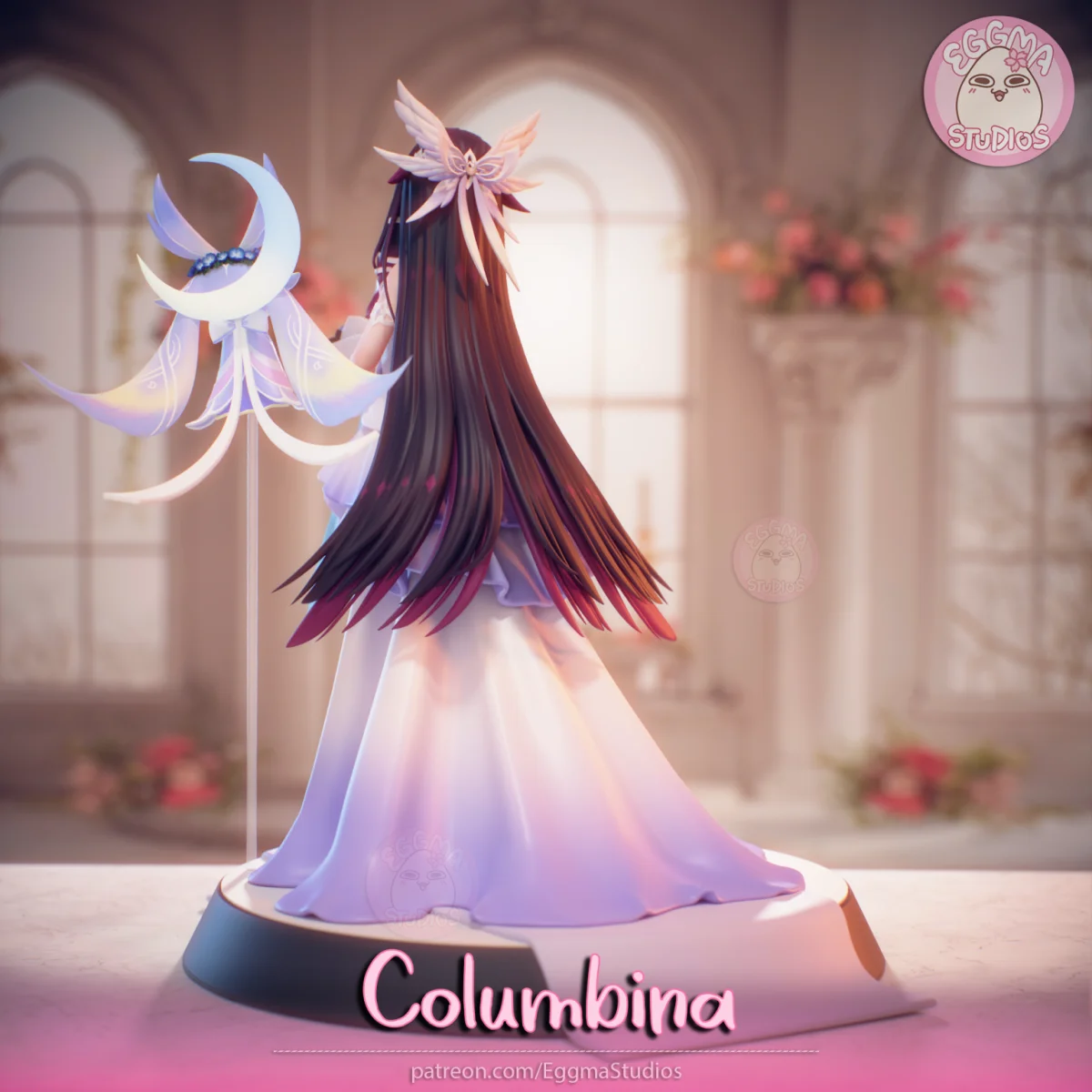 Columbina | Fan Art | 3D Printed Resin Model Garage Kit | *Un-Painted* | EggmaStudios 7