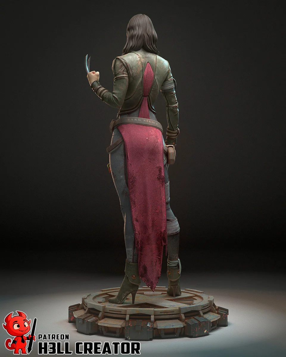 X-23 | Fan Art | 3D Printed Resin Model Garage Kit | *Un-Painted* | H3LL Creator 8