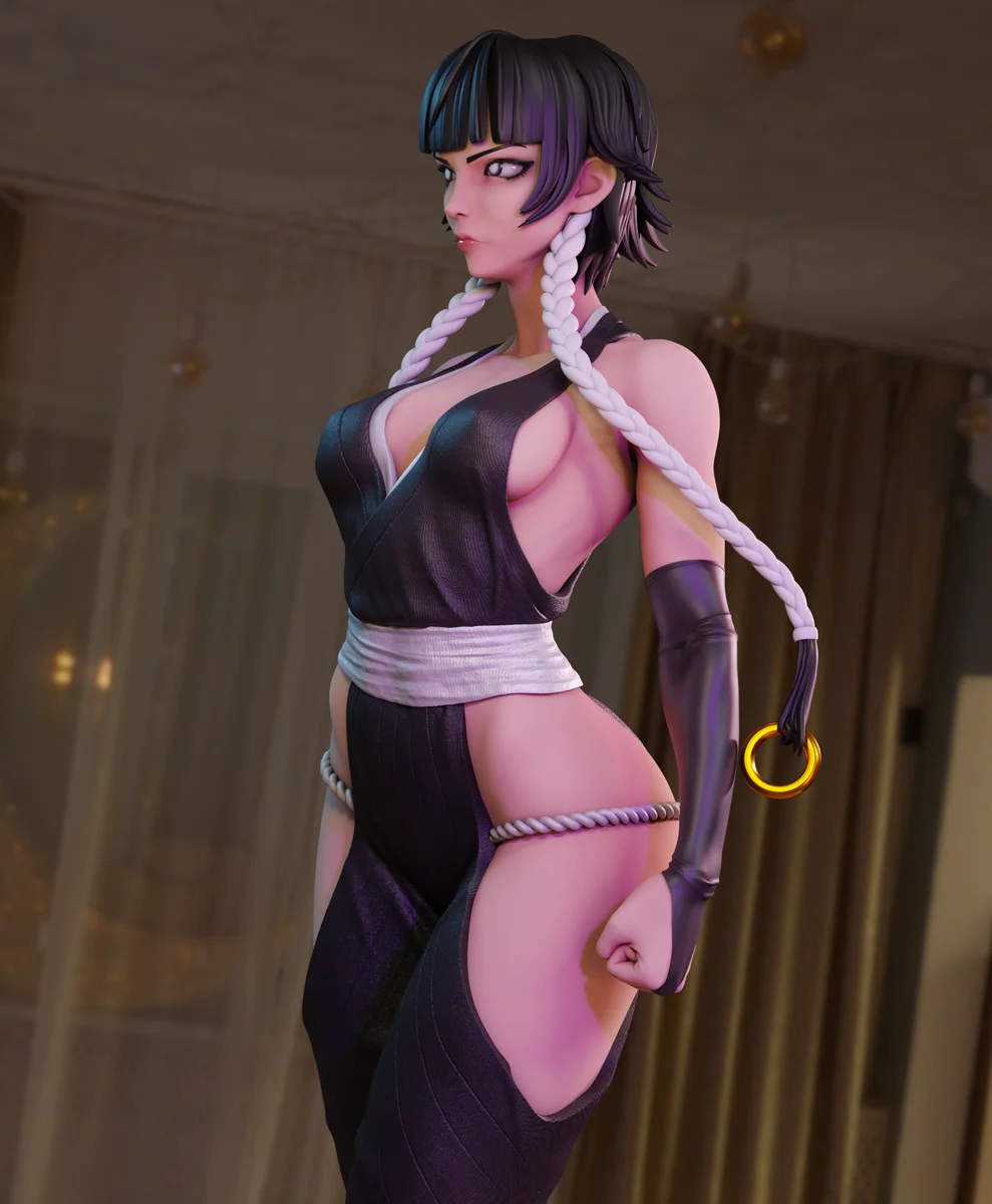 Soi Fon | Fan Art | 3D Printed Resin Model Garage Kit | *Un-Painted* | Momoji 4