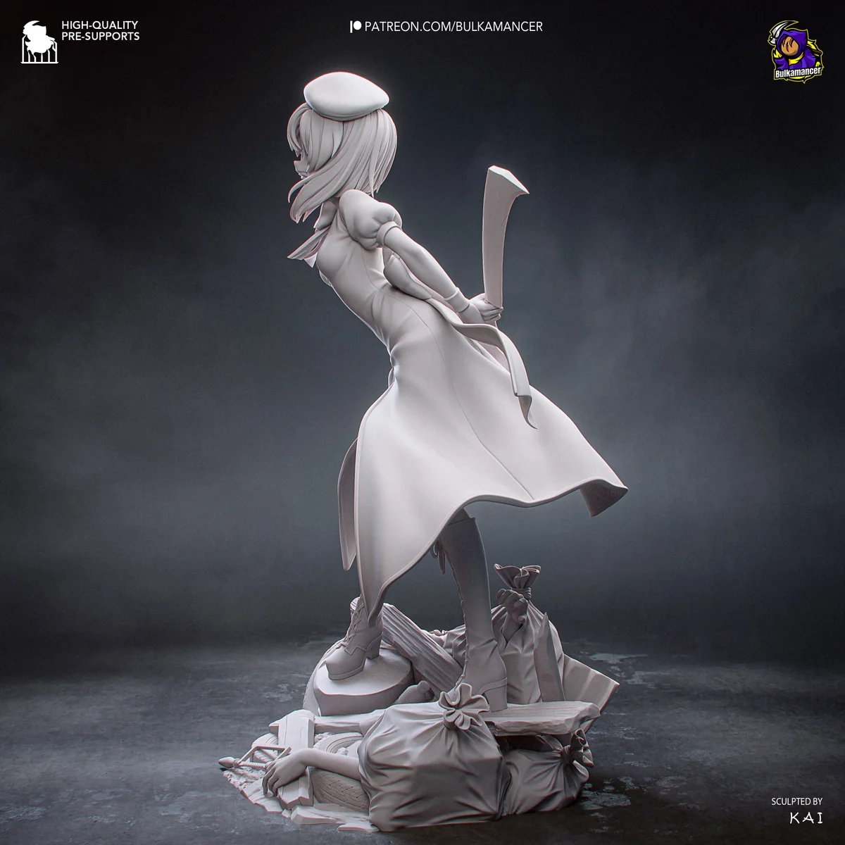 Rena | Fan Art | 3D Printed Resin Model Garage Kit | *Un-Painted* | Bulkamancer 12