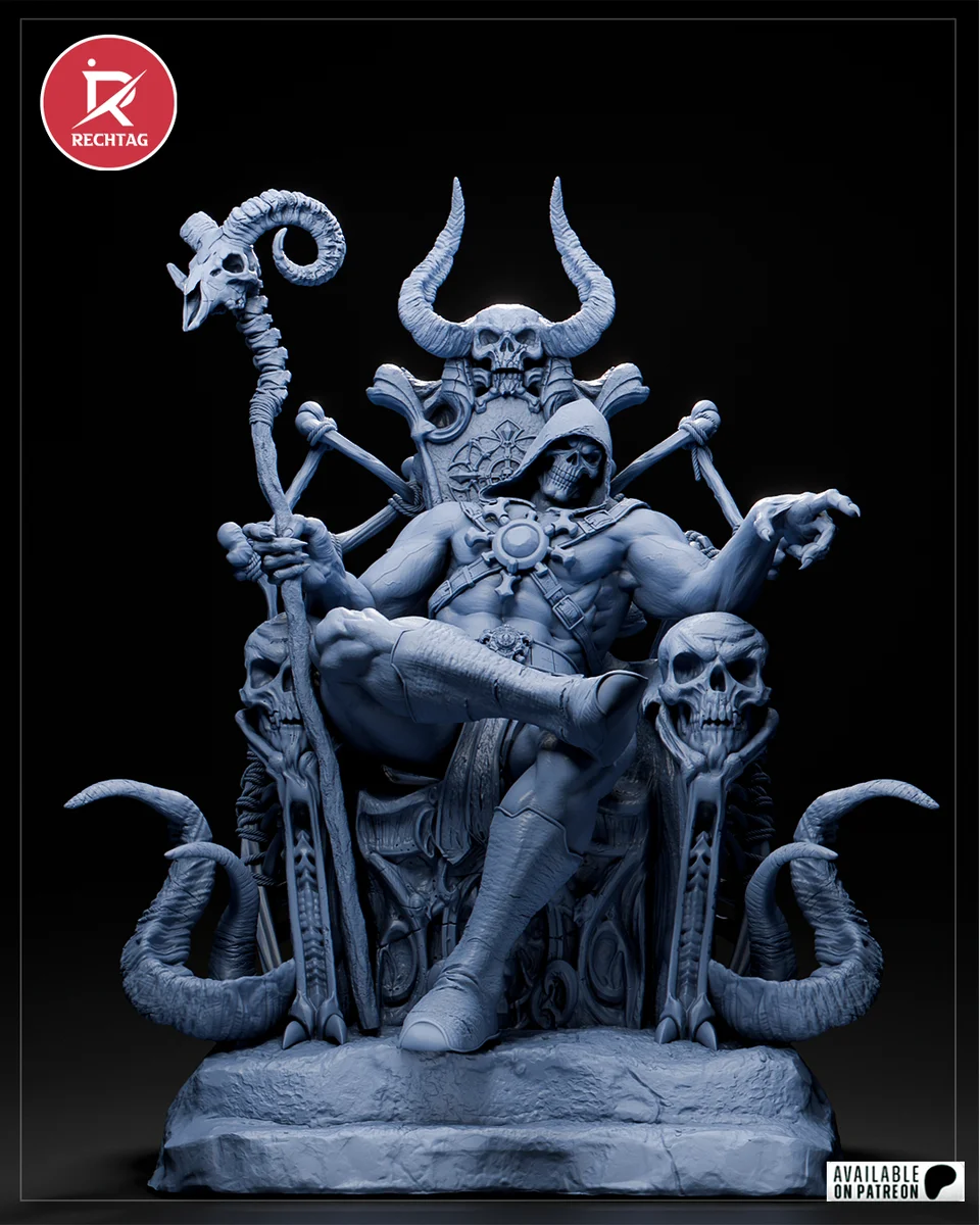 Skeletor | Fan Art | 3D Printed Resin Model Garage Kit | *Un-Painted* | Rechtag 17