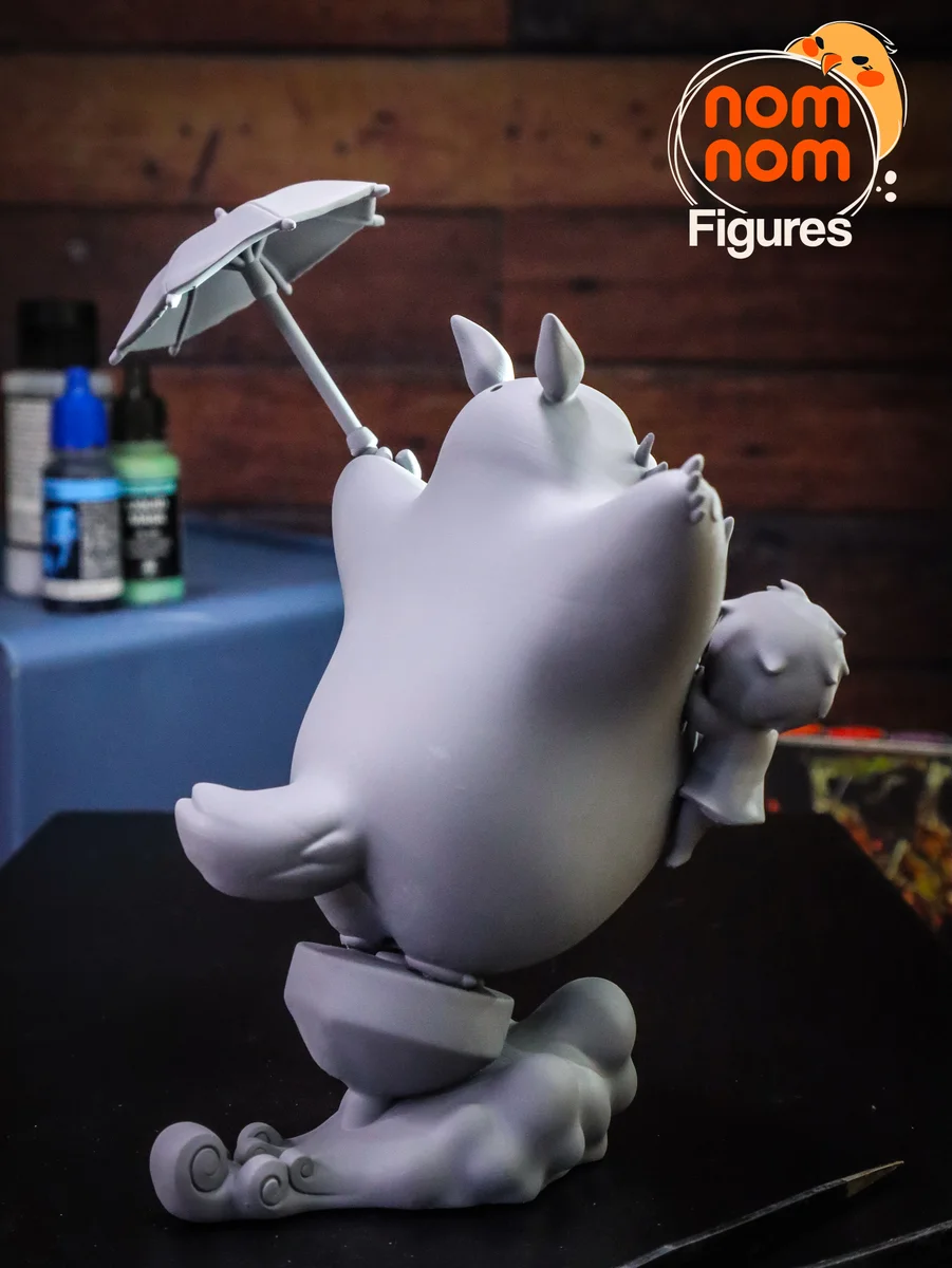 Chibi - My Neighbour Totoro | Fan Art | 3D Printed Resin Model Garage Kit | *Un-Painted* | Nomnom 7