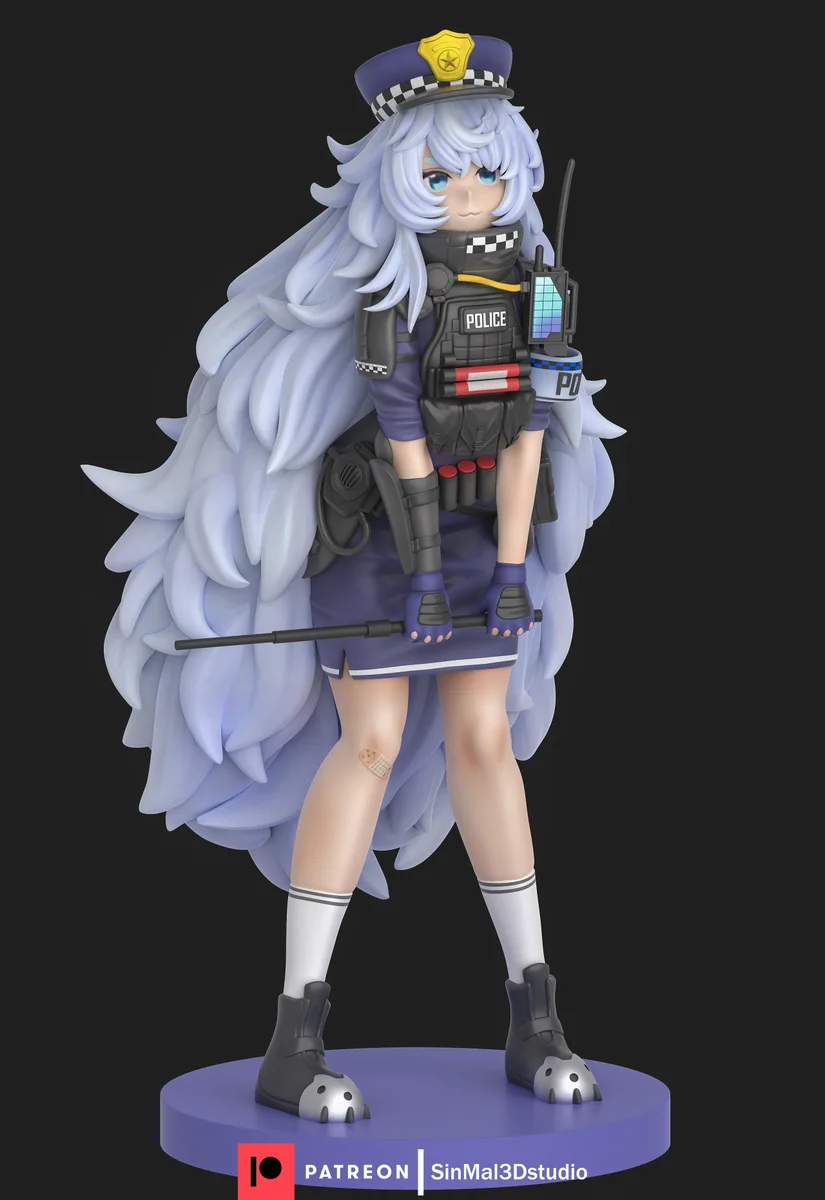 Poli | Fan Art | 3D Printed Resin Model Garage Kit | *Un-Painted* | Sin3Dstudio 3