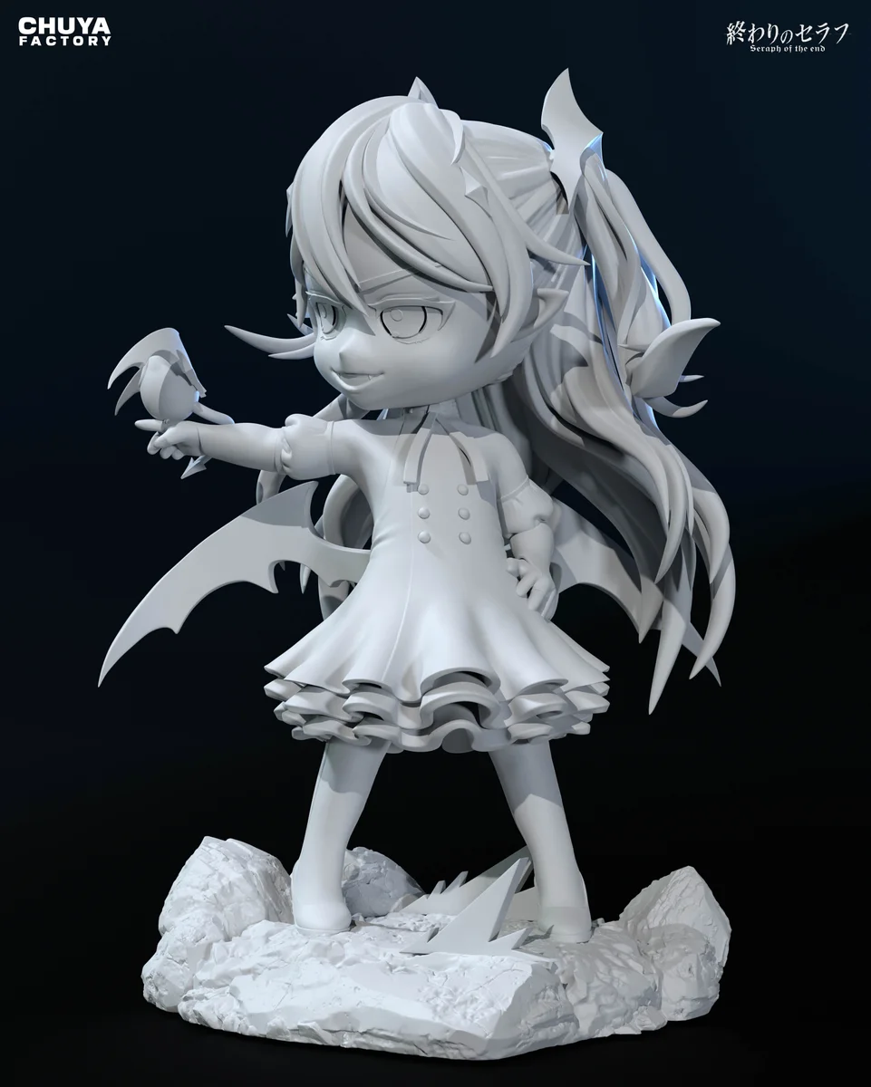 Chibi Krul Tepes | Fan Art | 3D Printed Resin Model Garage Kit | *Un-Painted* | Chuya Factory 8