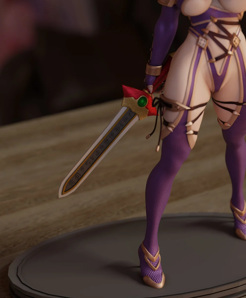 Ivy | Fan Art | 3D Printed Resin Model Garage Kit | *Un-Painted* | Momoji 3