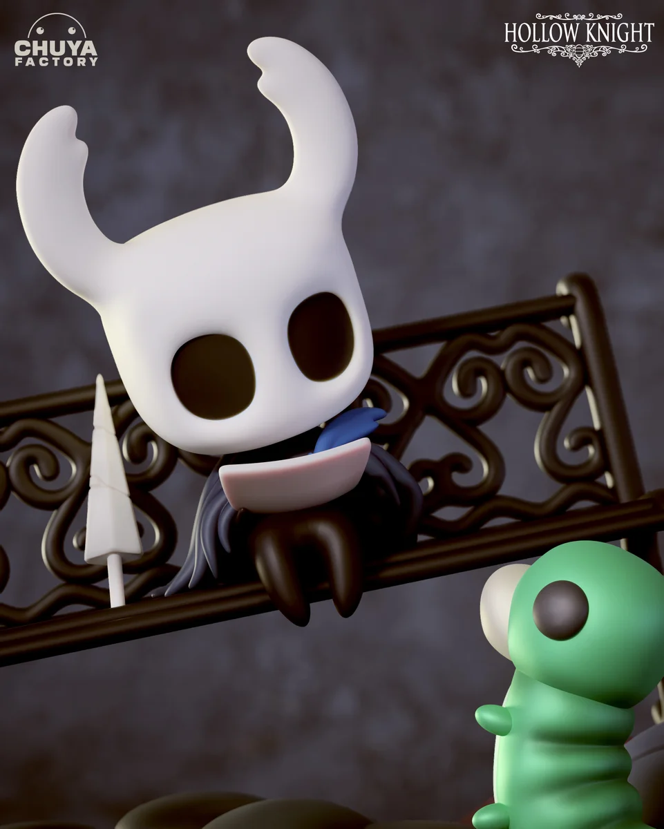 Chibi Hollow Knight | Fan Art | 3D Printed Resin Model Garage Kit | *Un-Painted* | Chuya Factory