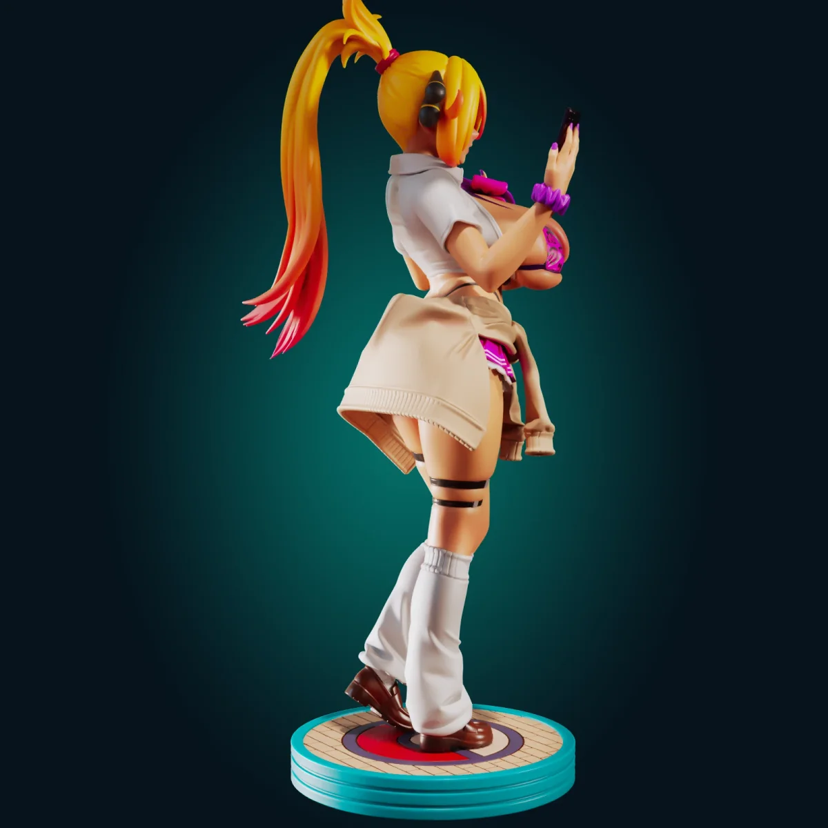 Gyaru Lady | Fan Art | 3D Printed Resin Model Garage Kit | *Un-Painted* | Officer Rhu 2