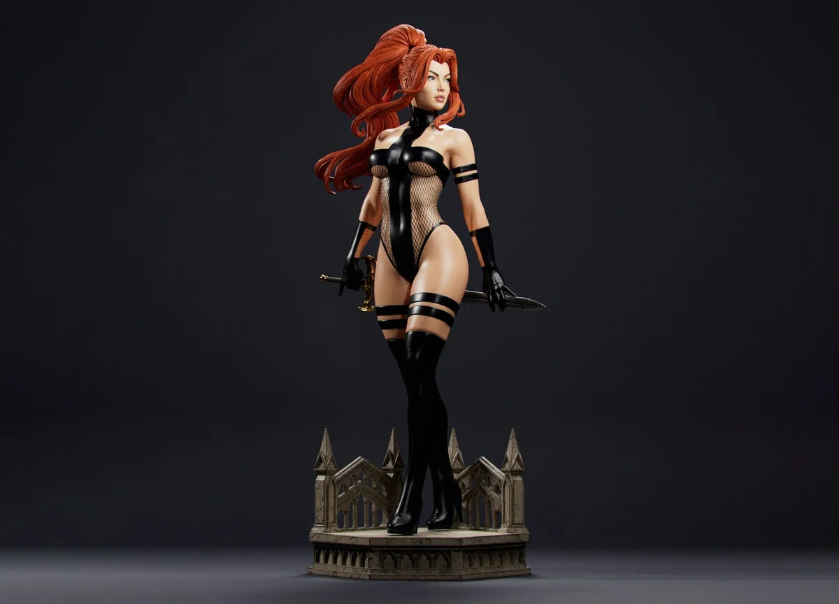 Avengelyne | Fan Art | 3D Printed Resin Model Garage Kit | *Un-Painted* | Abe3D 7