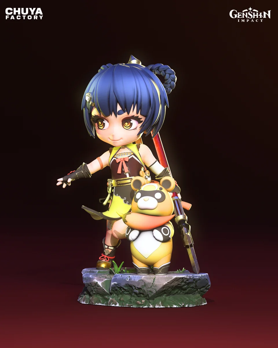 Chibi Xiangling | Fan Art | 3D Printed Resin Model Garage Kit | *Un-Painted* | Chuya Factory 9