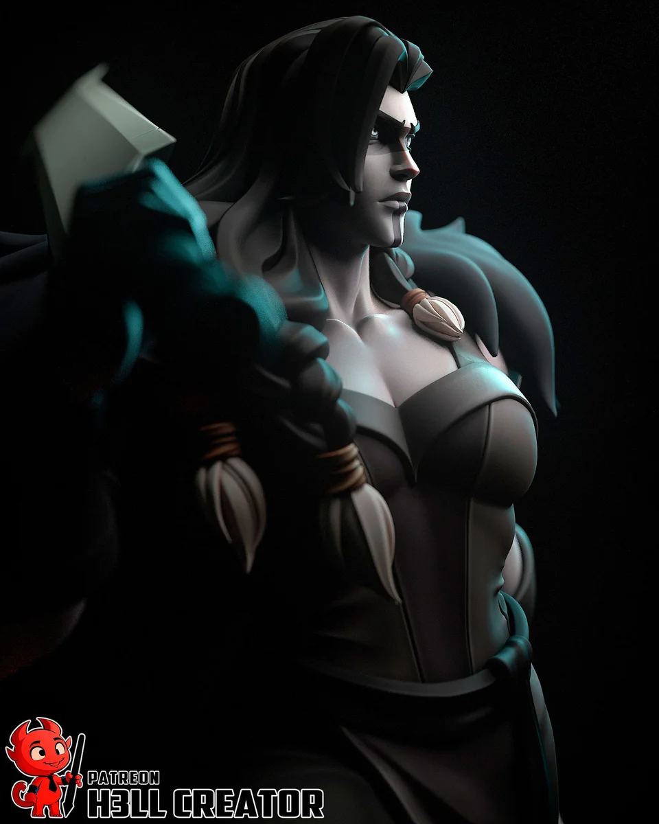 Yasha Nydoorin | Fan Art | 3D Printed Resin Model Garage Kit | *Un-Painted* | H3LL Creator 5