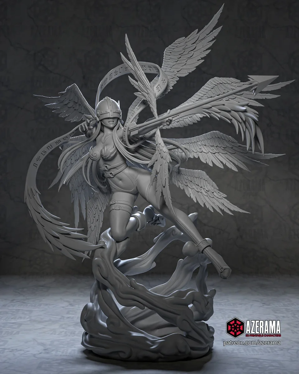 Angewomon | Fan Art | 3D Printed Resin Model Garage Kit | *Un-Painted* | Azerama 3