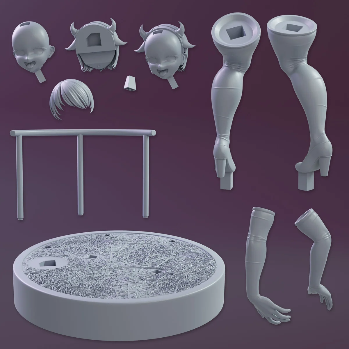 Cow Girl | Fan Art | 3D Printed Resin Model Garage Kit | *Un-Painted* | KiTNo 9