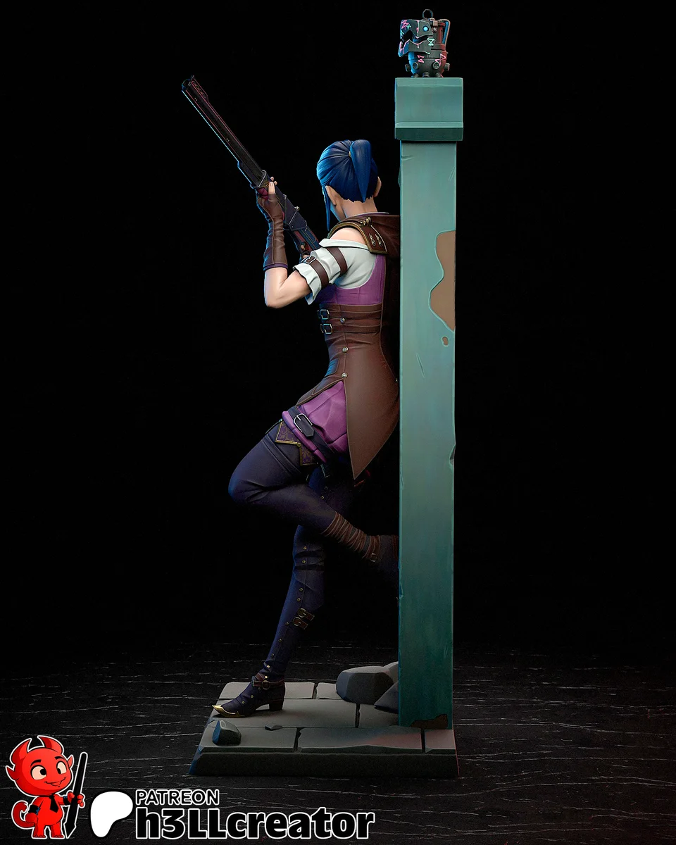 Caitlyn | Fan Art | 3D Printed Resin Model Garage Kit | *Un-Painted* | H3LL Creator 6