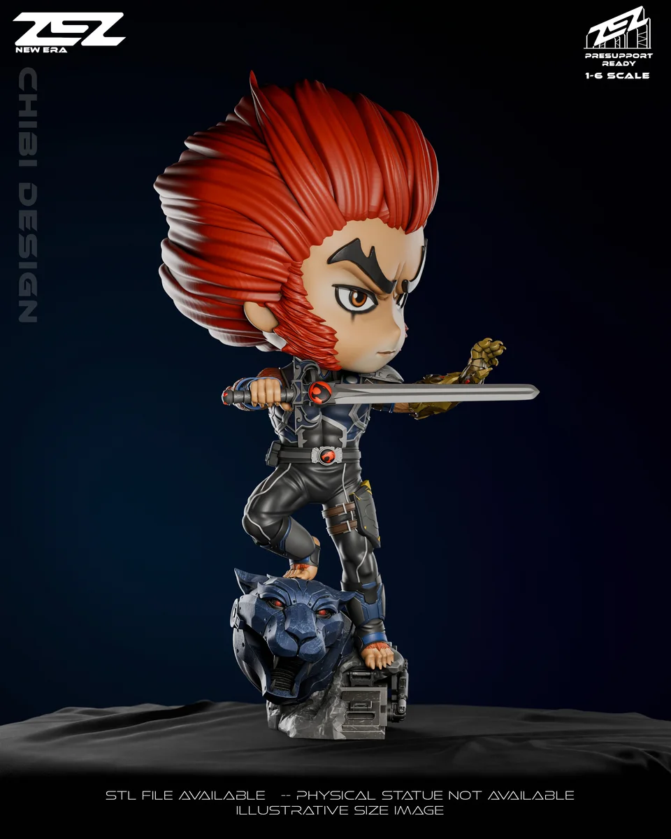 Chibi Lion-O | Fan Art | 3D Printed Resin Model Garage Kit | *Un-Painted* | ZEZ Studio 5