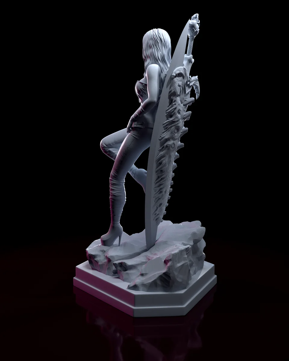 Trish | Fan Art | 3D Printed Resin Model Garage Kit | *Un-Painted* | H3LL Creator 4