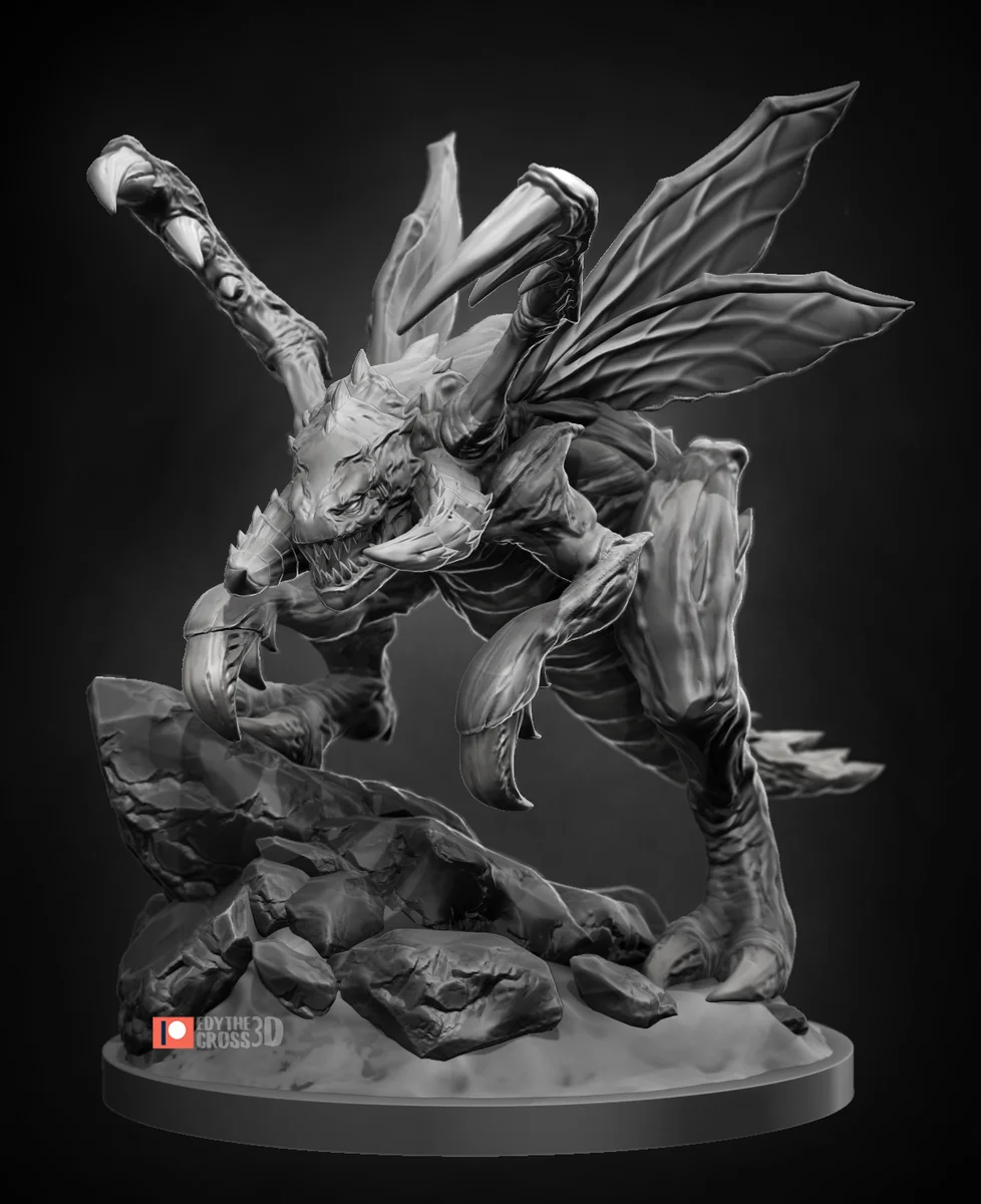 Chibi Zergling | Fan Art | 3D Printed Resin Model Garage Kit | *Un-Painted* | Nomnom