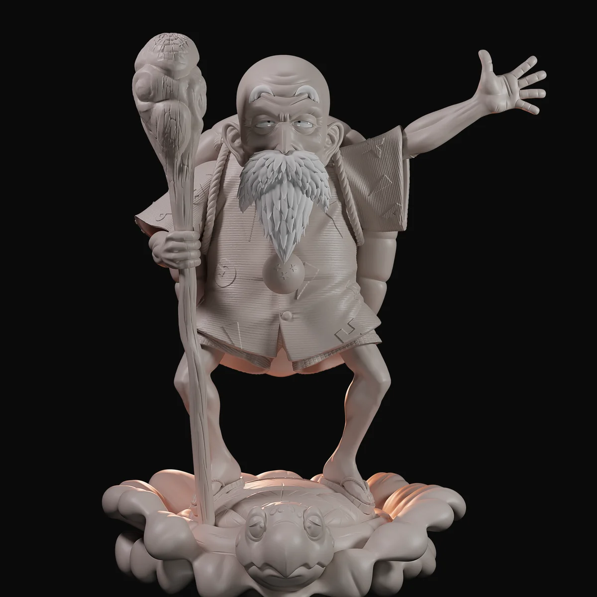 Master Kame | Fan Art | 3D Printed Resin Model Garage Kit | *Un-Painted* | Momoji 6