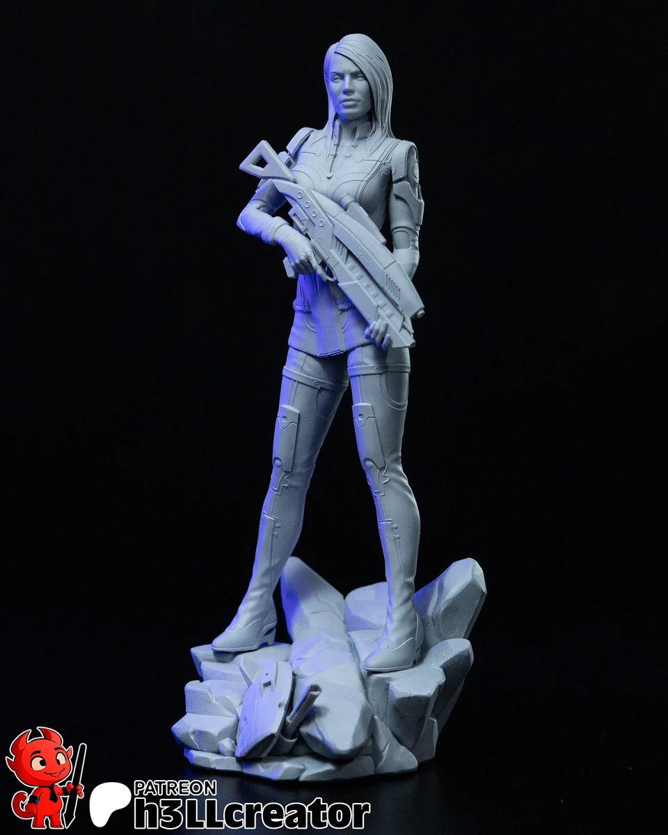 Ashley Williams | Fan Art | 3D Printed Resin Model Garage Kit | *Un-Painted* | H3LL Creator 4