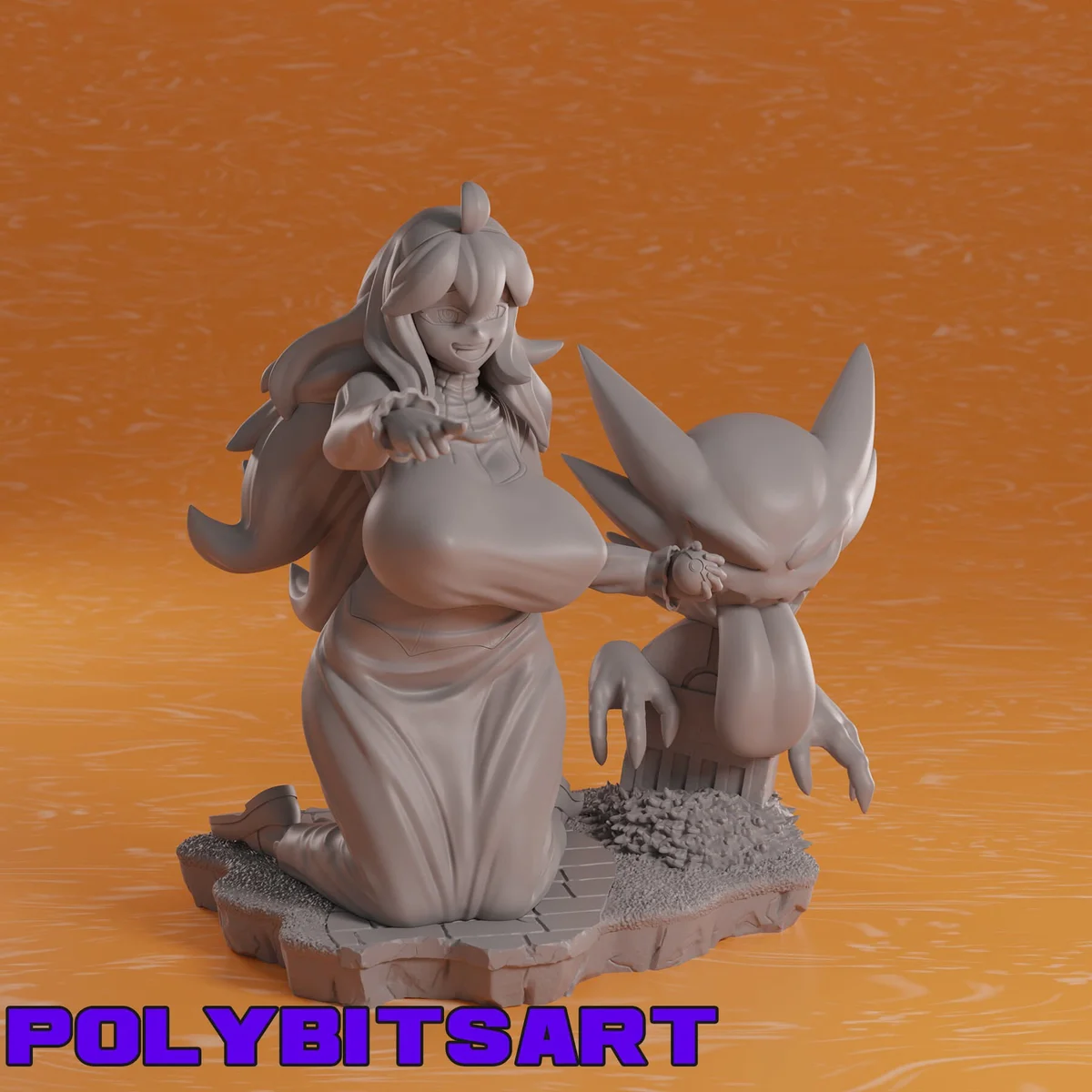 Hex | Fan Art | 3D Printed Resin Model Garage Kit | *Un-Painted* | Polybits 3