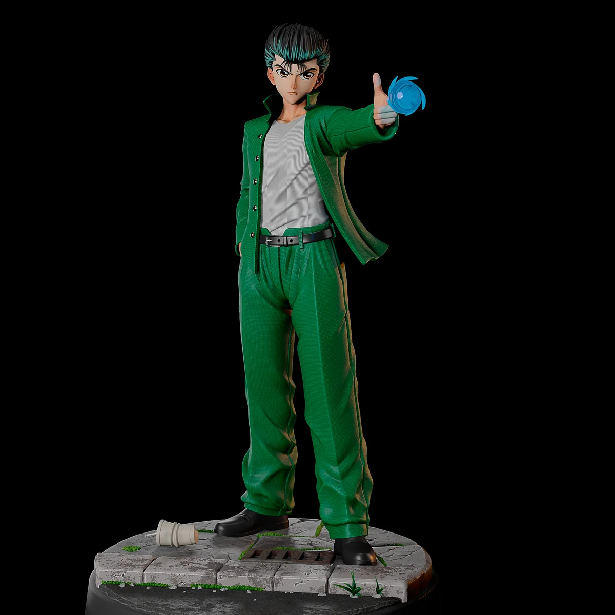 Yusuke Urameshi | Fan Art | 3D Printed Resin Model Garage Kit | *Un-Painted* | Momoji