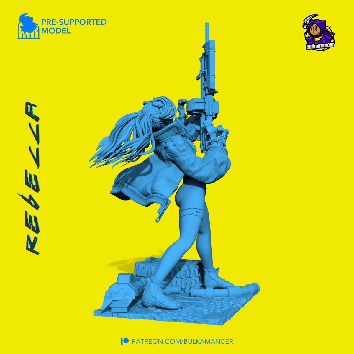 Rebecca | Fan Art | 3D Printed Resin Model Garage Kit | *Un-Painted* | Bulkamancer 5