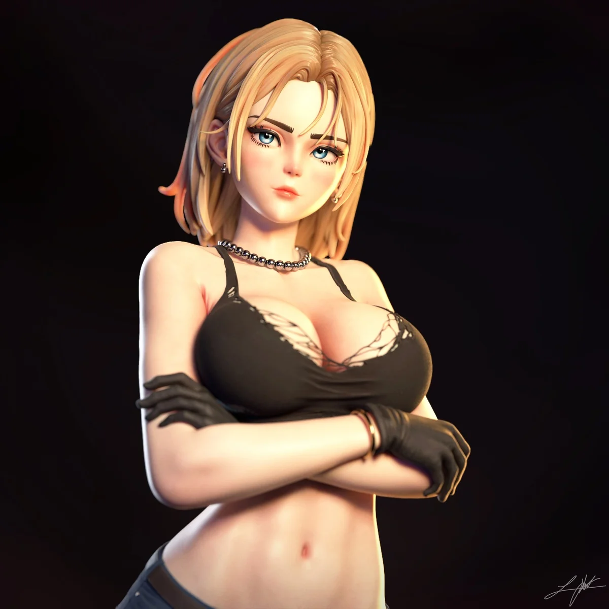 Android 18 | Fan Art | 3D Printed Resin Model Garage Kit | *Un-Painted* | Abe3D 9
