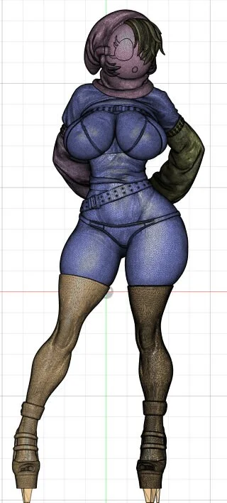 Shy Gal | Fan Art | 3D Printed Resin Model Garage Kit | *Un-Painted* | Officer Rhu 5