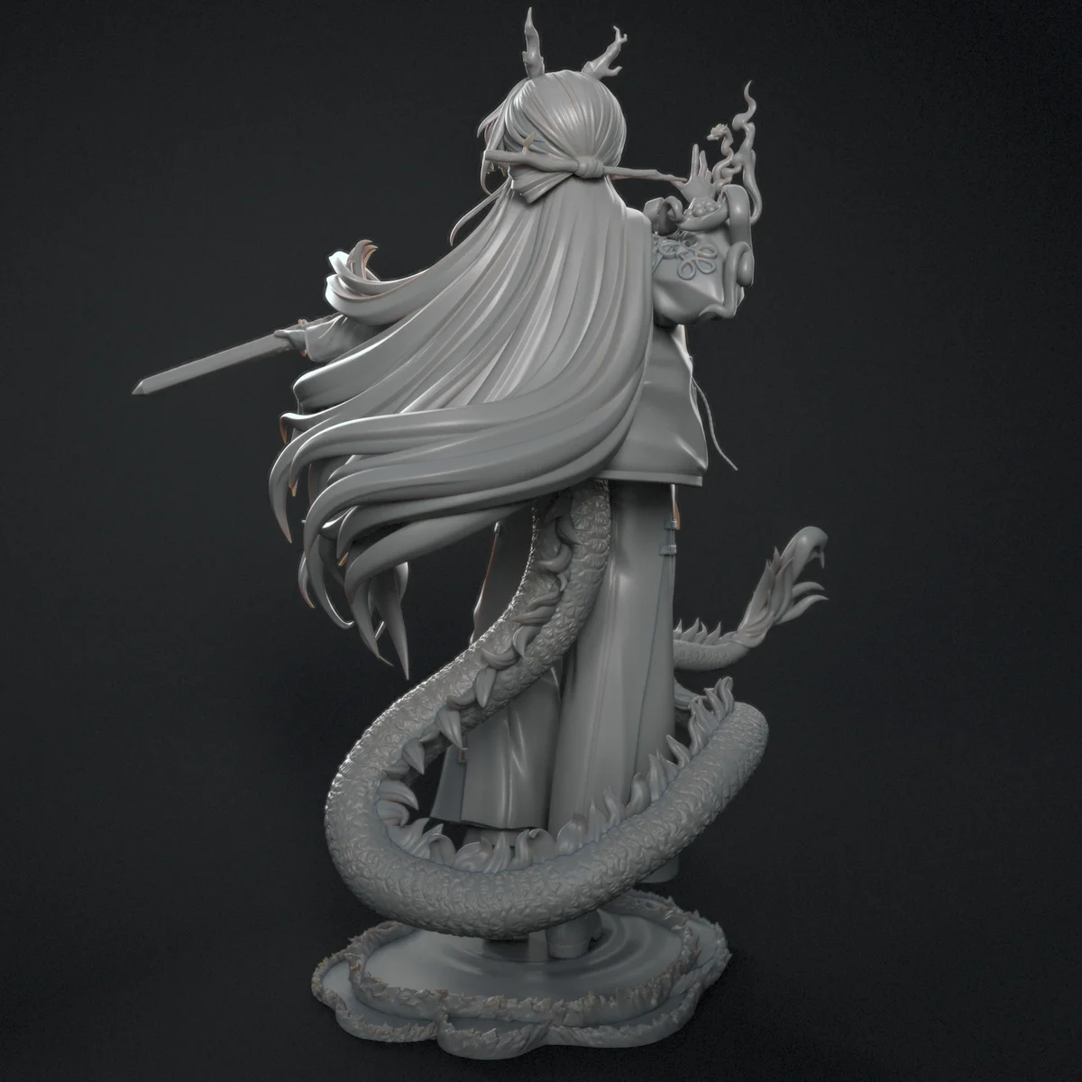 Shu | Fan Art | 3D Printed Resin Model Garage Kit | *Un-Painted* | Inari Figure 6