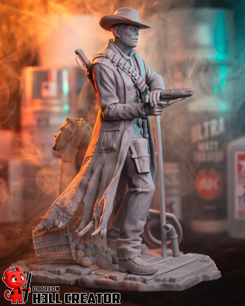 Ghoul | Fan Art | 3D Printed Resin Model Garage Kit | *Un-Painted* | H3LL Creator 10