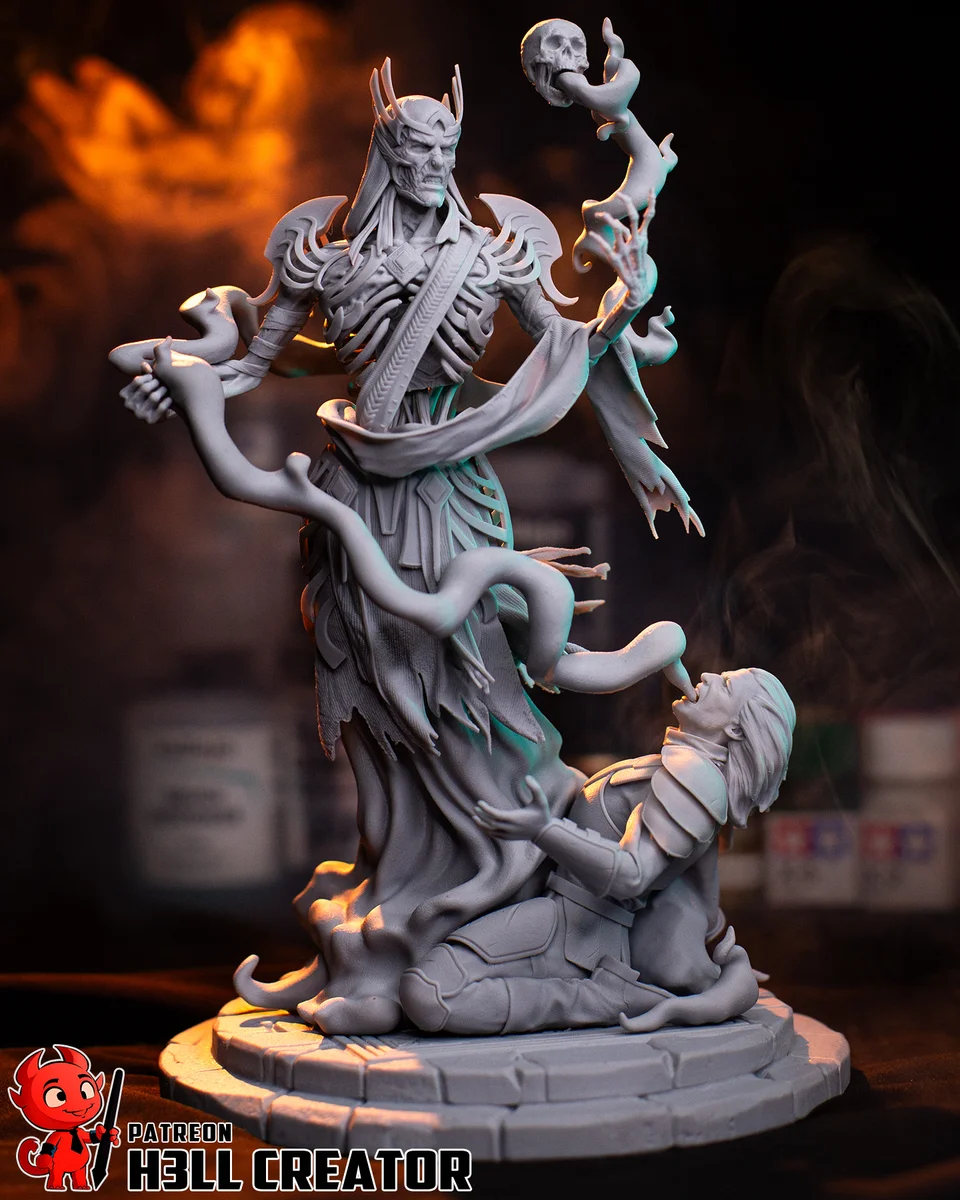 Vecna | Fan Art | 3D Printed Resin Model Garage Kit | *Un-Painted* | H3LL Creator 11