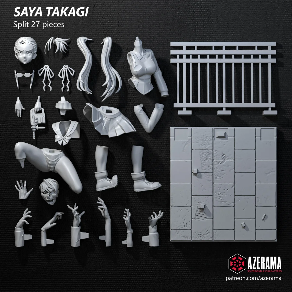 Takagi | Fan Art | 3D Printed Resin Model Garage Kit | *Un-Painted* | Azerama 6